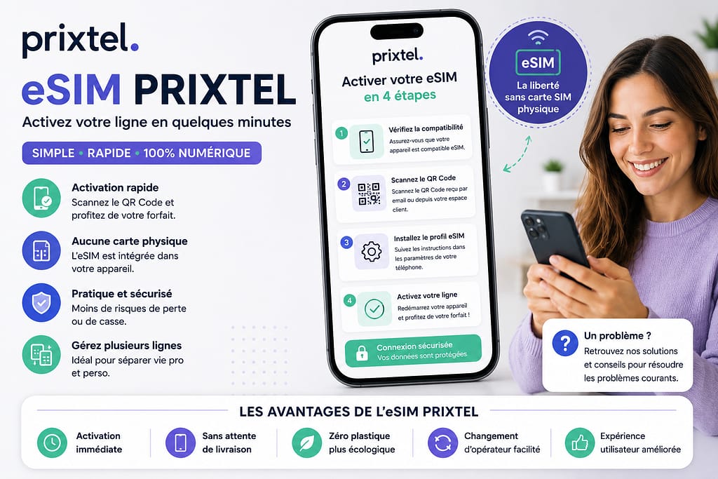 ESIM PRITEL : activez en quelques minutes votre ligne.