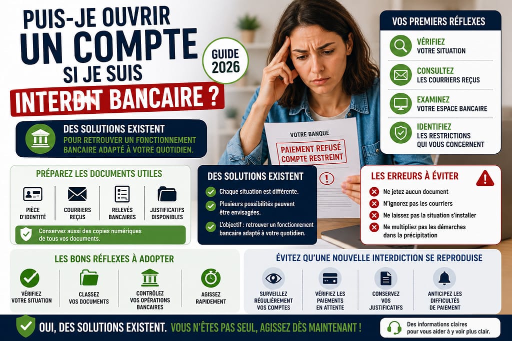 Puis-je ouvrir un compte bancaire si suis interdit bancaire.