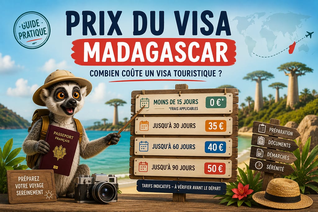 Prix VISA Madagascar : combien coûte un visa touristique ?