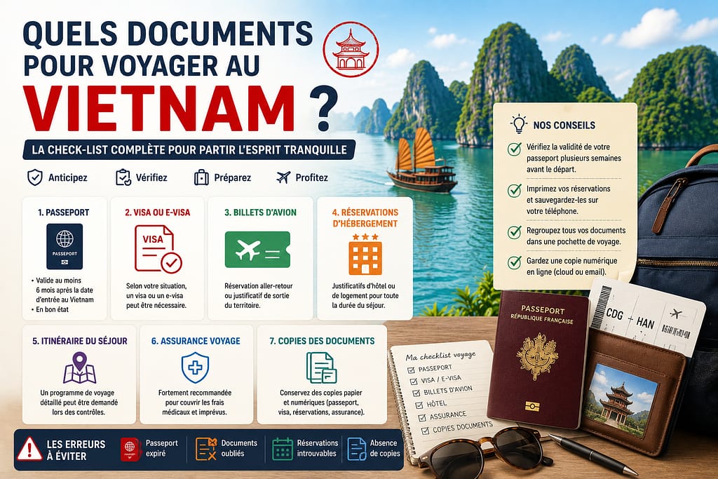 Quels documents pour voyager au VIETNAM ?