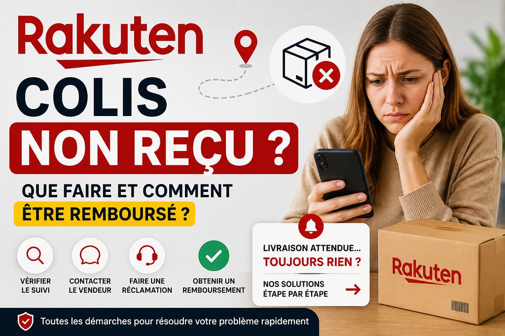 RAKUTEN COLIS NON RECU : que faire pour être remboursé ? 