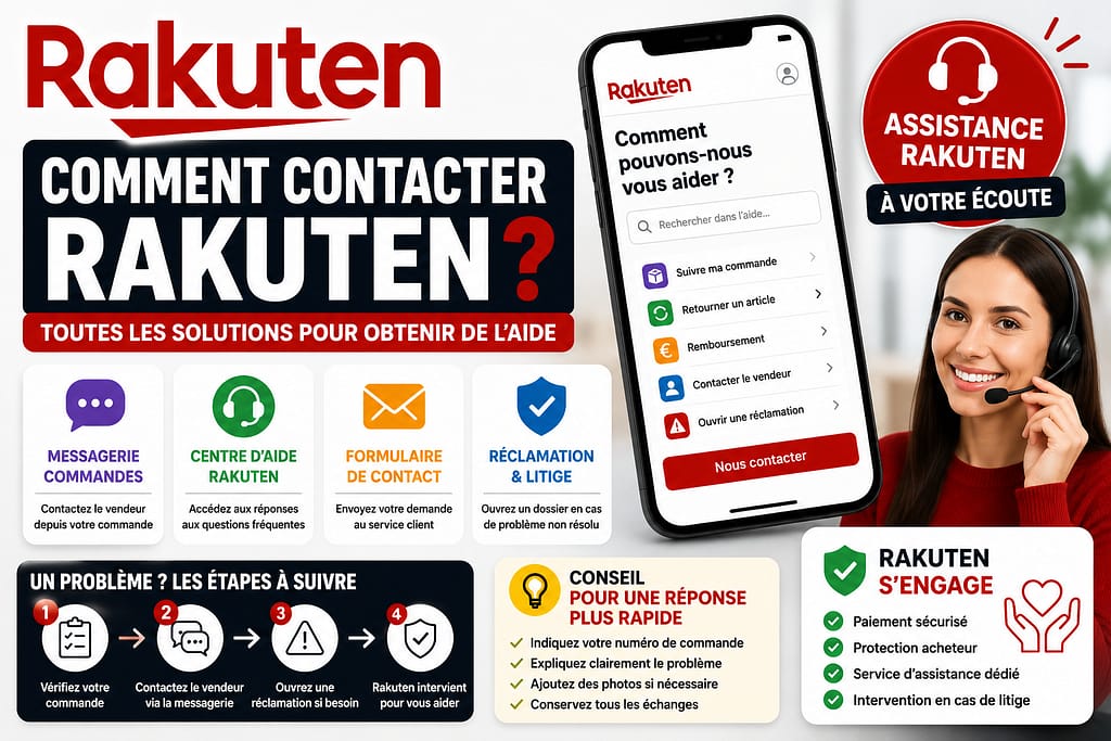 Contacter le support client de chez RAKUTEN
