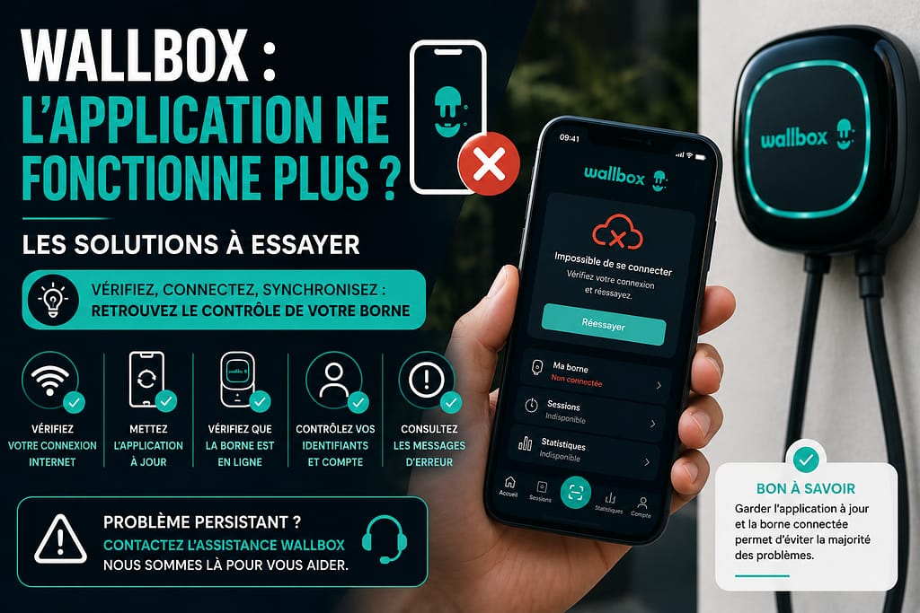WALLBOX l'application ne fonctionne plus que faire ?