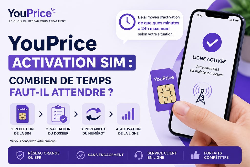 Activation SIM chez YOUPRICE : combien de temps faut-il attendre ?