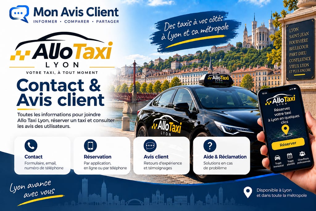 ALLO TAXI LYON : Contact et avis client.