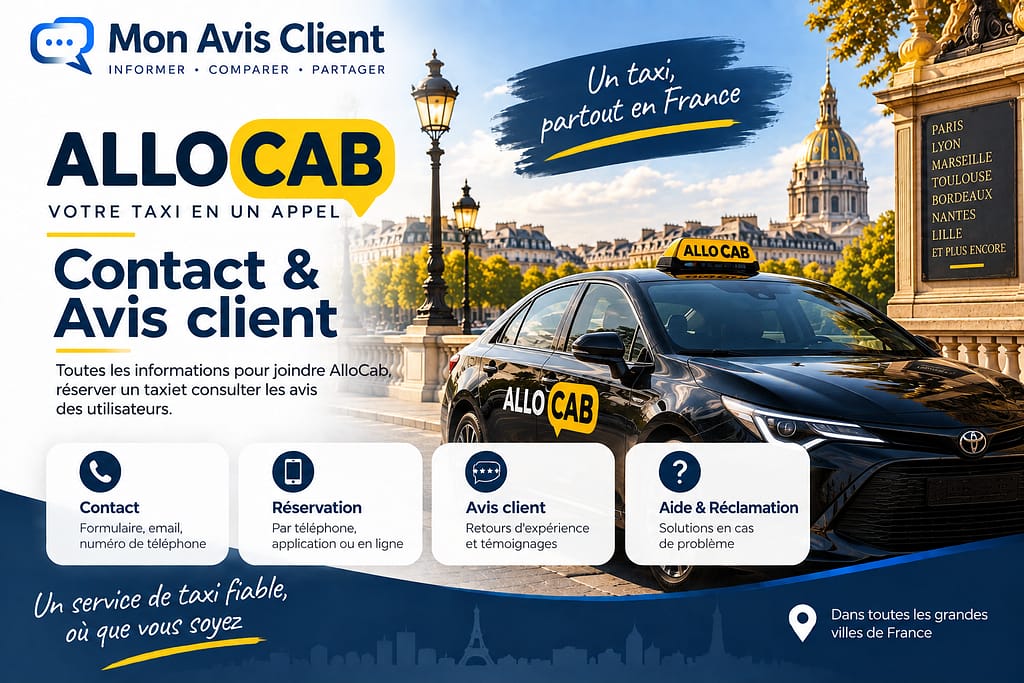 ALLOCAB : Contact et avis client.