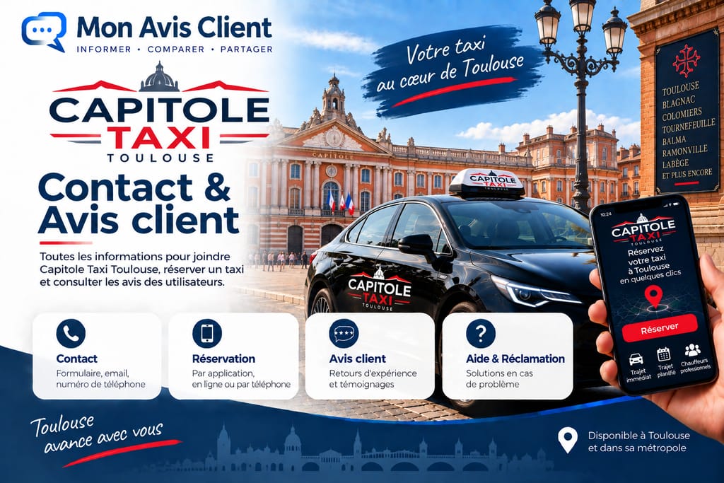 CAPITOLE TAXI TOULOUSE : Contact et service client.