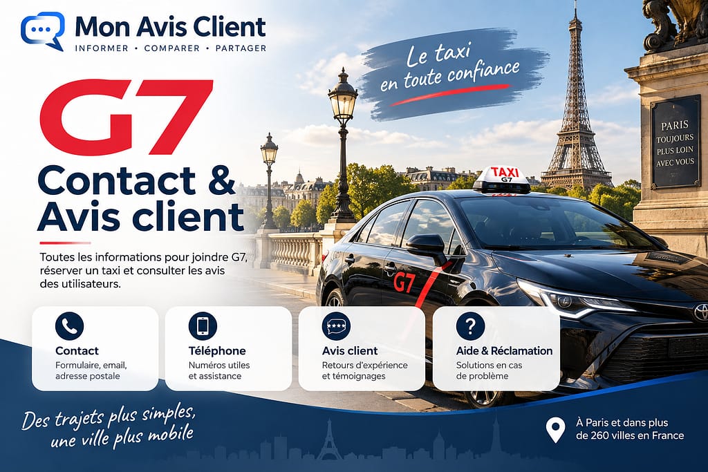 G7 : Contact et avis client.