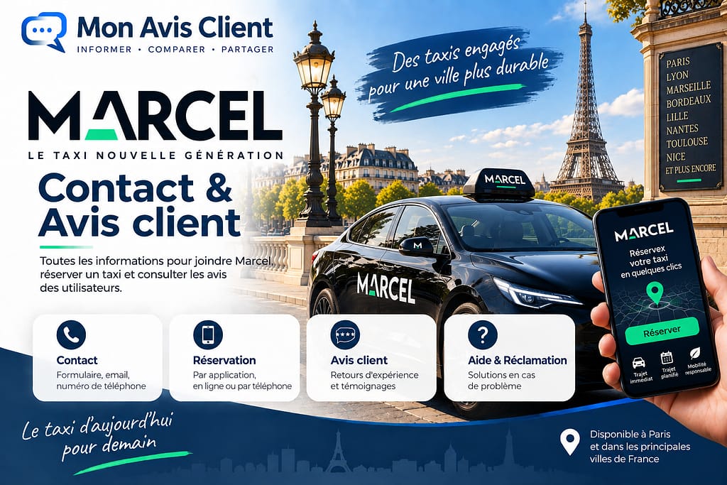 MARCEL VTC : Contact et avis client.