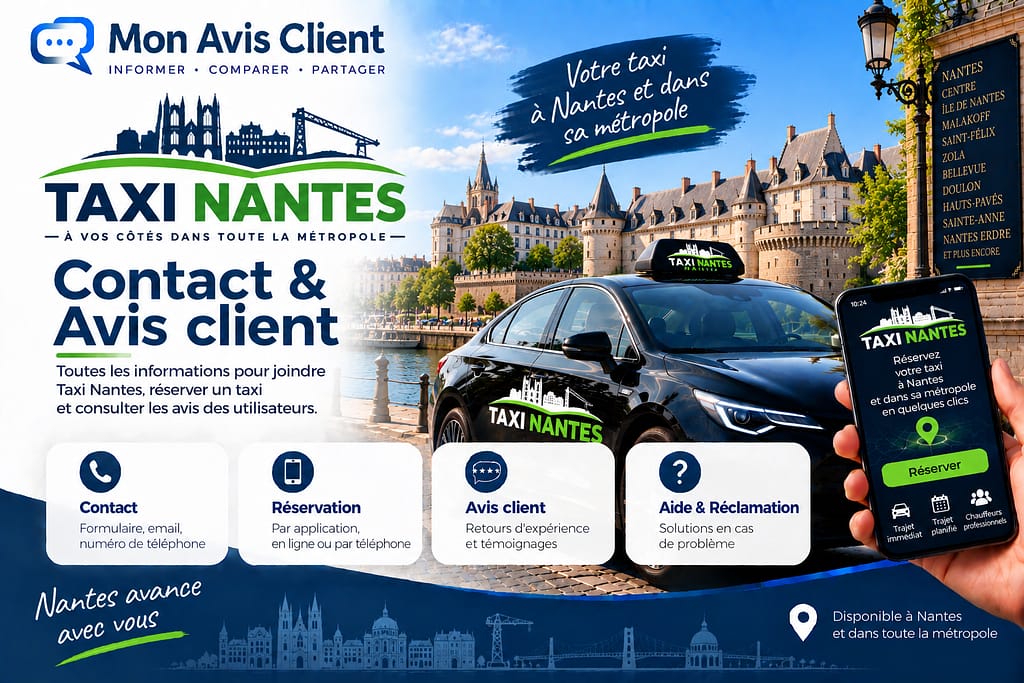 TAXI NANTES : Contact et avis client.