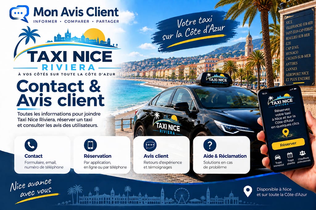 TAXI NICE RIVIERA : Contact et avis client.