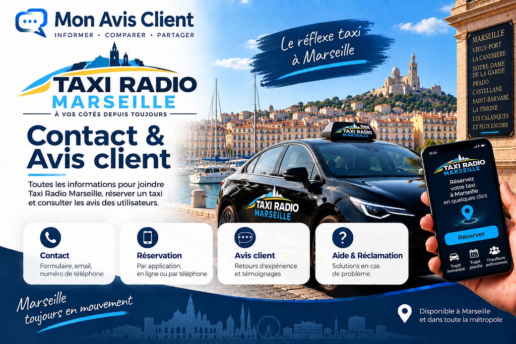 TAXI RADIO MARSEILLE : Contact et avis client.