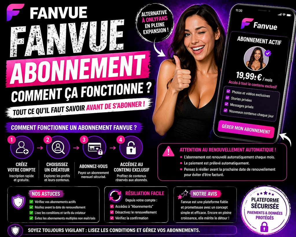 Abonnement FANVUE comment ça fonctionne ?