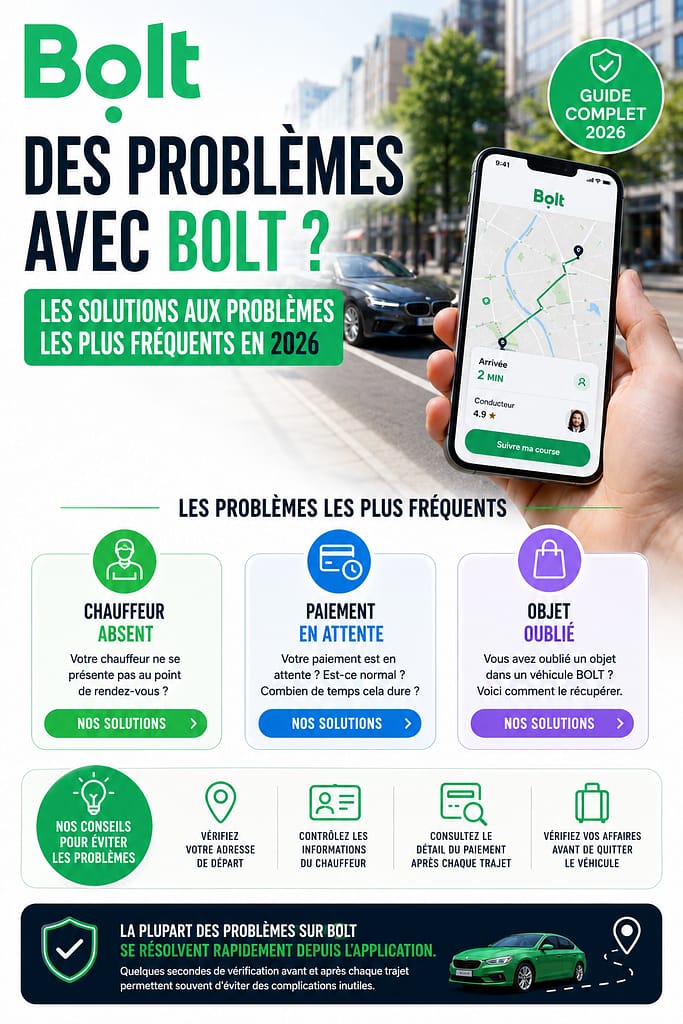 Des problèmes avec BOLT ? les solutions aux problèmes les plus fréquents en 2026.
