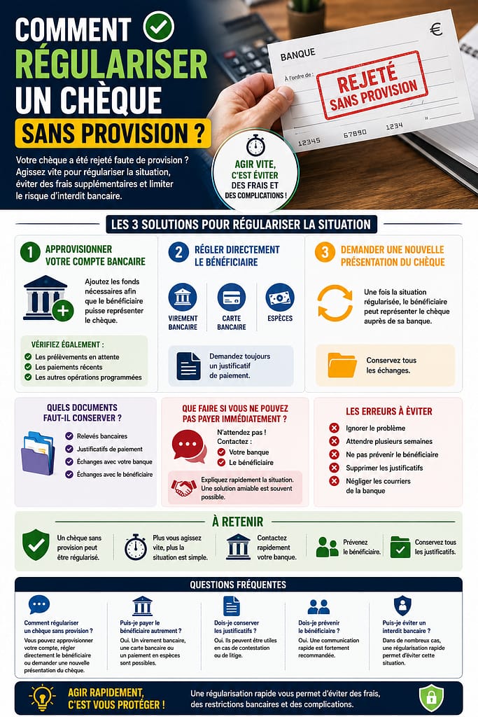 Comment régulariser un chèque sans provision ?
