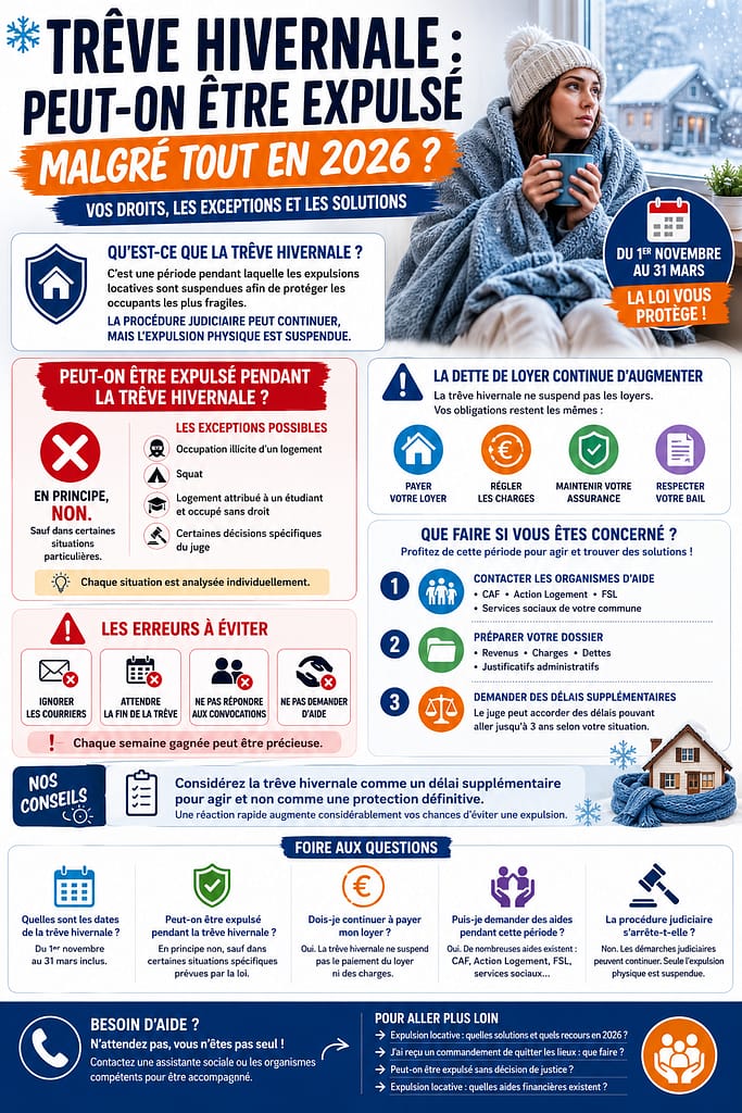 Trêve hivernale peut-on être expulsé quand même ?