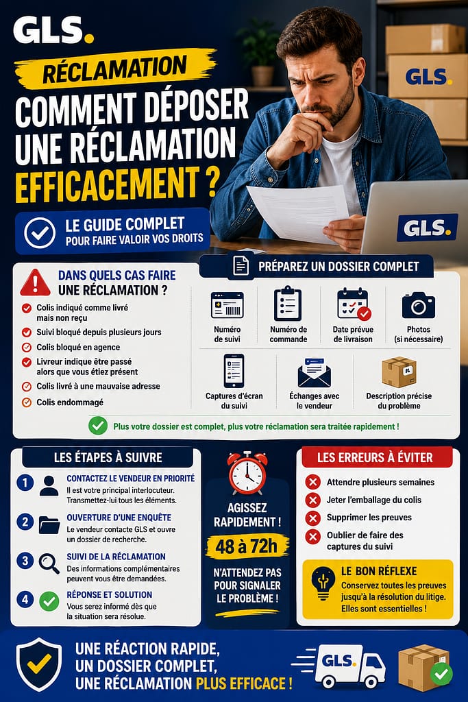 GLS comment déposer une réclamation efficacement ?
