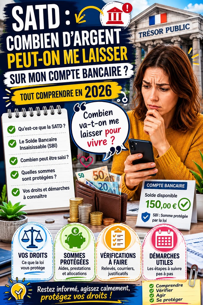 SATD combien d'argent doit-on me laisser sur mon compte ?
