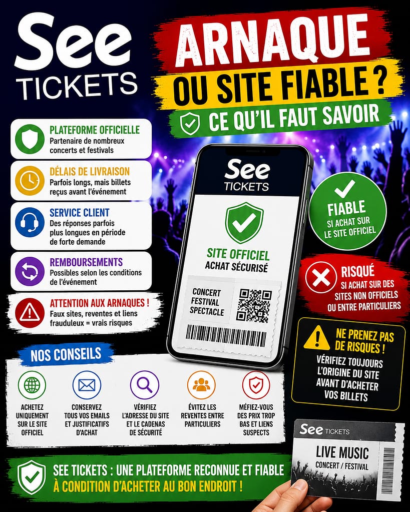 SEE TICKETS : fiable ou arnaque ?