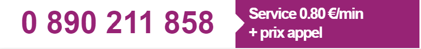 Appeler le service d’assistance au 08.90.211.858